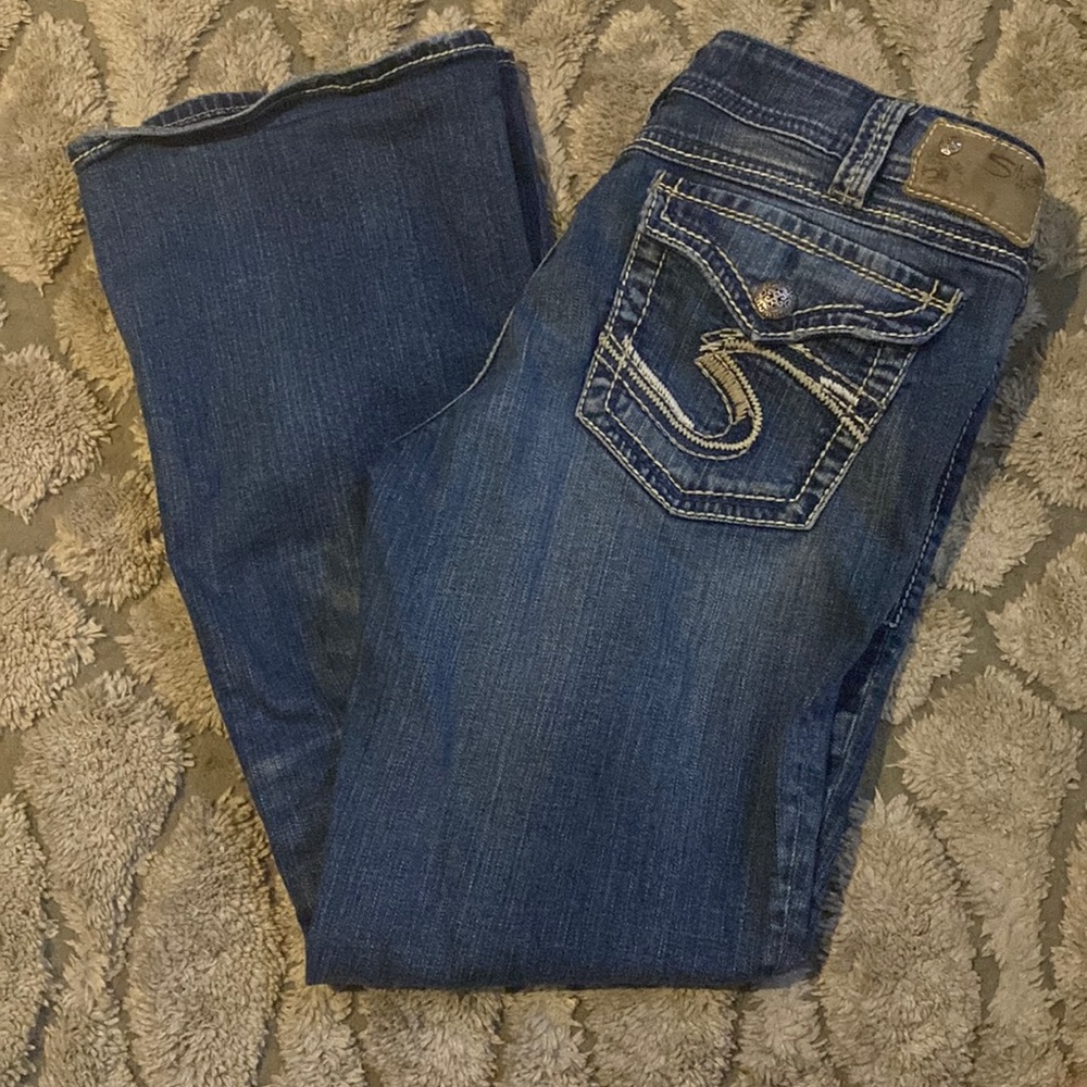 SILVER JEANS SUKI SURPLUS BOOTCUT JEANS W33”/L32”